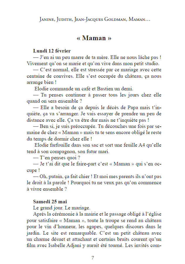 Janine, Judith, Jean-Jacques Goldman, Maman… – Image 4